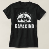 Ik zou liever Kayaking zijn - grappige Kayak-afbee T-shirt (Design voorkant)