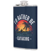 Ik zou liever Kayaking zijn Heupfles (Links)
