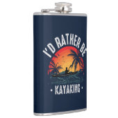 Ik zou liever Kayaking zijn Heupfles (Rechts)