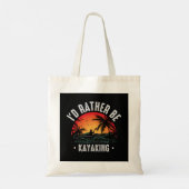 Ik zou liever Kayaking zijn Tote Bag (Achterkant)