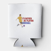 Ik zou liever KickBall spelen Blikjeskoeler (Voorkant)