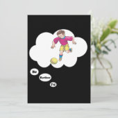 Ik zou liever Kickball spelen Kaart (Staand voorkant)