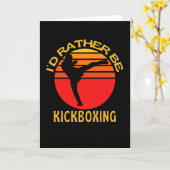 Ik zou liever Kickboxer hebben Kaart (Gele Bloem)