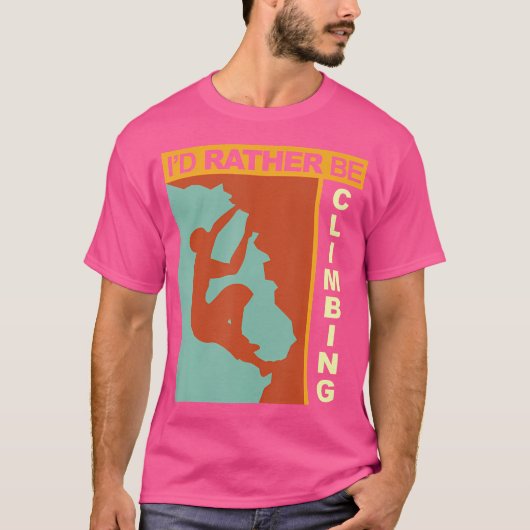 Ik zou liever klimmen t-shirt (Voorkant)
