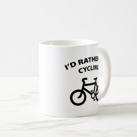 Ik zou liever koffie Mok fietsen (Voorkant rechts)