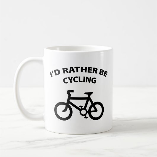 Ik zou liever koffie Mok fietsen (Links)