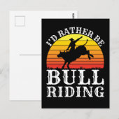 Ik zou liever kogels zijn die Rodeo Rider uitruste Briefkaart (Voorkant / Achterkant)