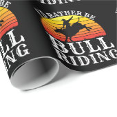 Ik zou liever kogels zijn die Rodeo Rider uitruste Cadeaupapier (Rol Hoek)