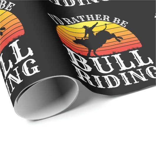 Ik zou liever kogels zijn die Rodeo Rider uitruste Cadeaupapier (Rol Hoek)