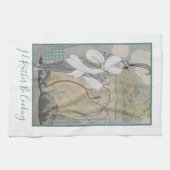 "Ik zou liever koken" Mode model Theedoek (Horizontaal)