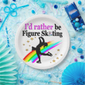 IK ZOU LIEVER KUNSTSCHAATSEN PAPIEREN BORDJE (Feest)