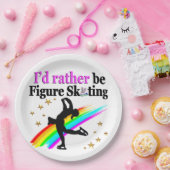 IK ZOU LIEVER KUNSTSCHAATSEN PAPIEREN BORDJE (Feest)