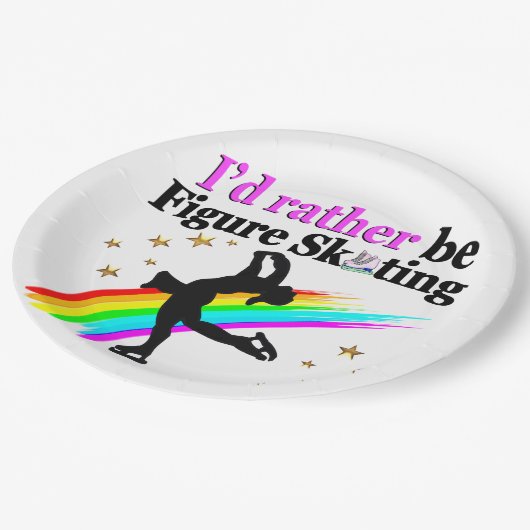 IK ZOU LIEVER KUNSTSCHAATSEN PAPIEREN BORDJE (Gekanteld)