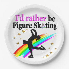 IK ZOU LIEVER KUNSTSCHAATSEN PAPIEREN BORDJE