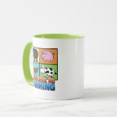 Ik zou liever landbouw zijn! - eenden van de koe v mok (Voorkant links)