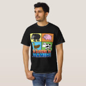Ik zou liever landbouw zijn! (virtuele boer) t-shirt (Voorkant volledig)