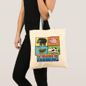Ik zou liever landbouw zijn! (virtuele boer) tote bag (Voorkant (product))