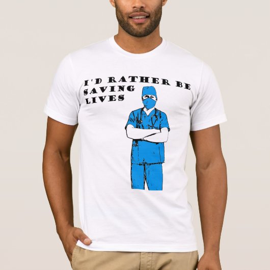 Ik zou liever levens redden t-shirt (Voorkant)
