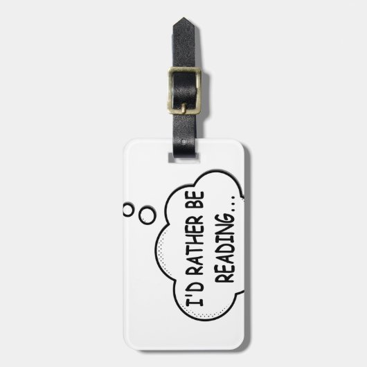 Ik zou liever lezen bagagelabel (Voorkant verticaal)