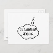 Ik zou liever lezen briefkaart (Voorkant / Achterkant)