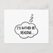 Ik zou liever lezen briefkaart (Voorkant)