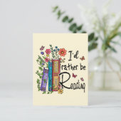 Ik zou liever lezen briefkaart (Staand voorkant)