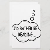 Ik zou liever lezen briefpapier (Voorkant / Achterkant)