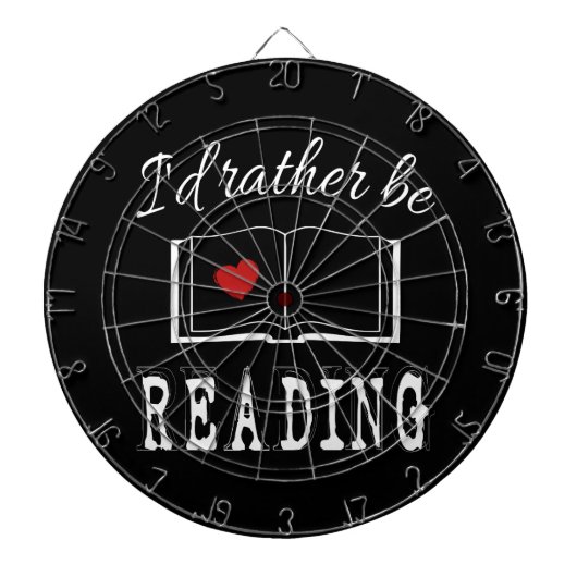 Ik zou liever lezen dartbord (Voorkant)