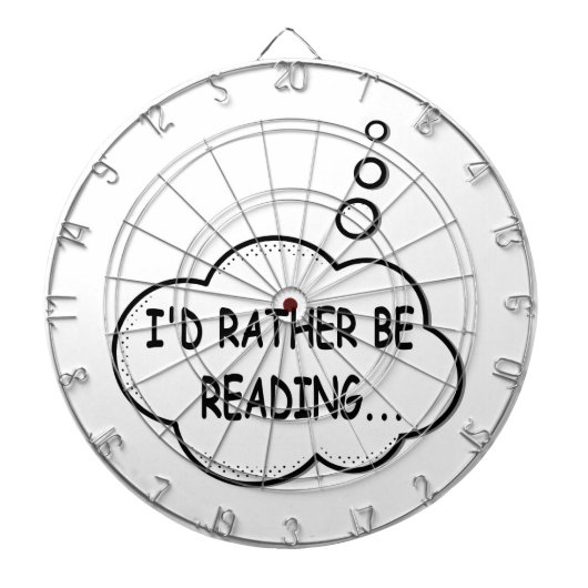 Ik zou liever lezen dartbord (Voorkant)