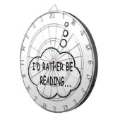Ik zou liever lezen dartbord (Voorkant Rechts)