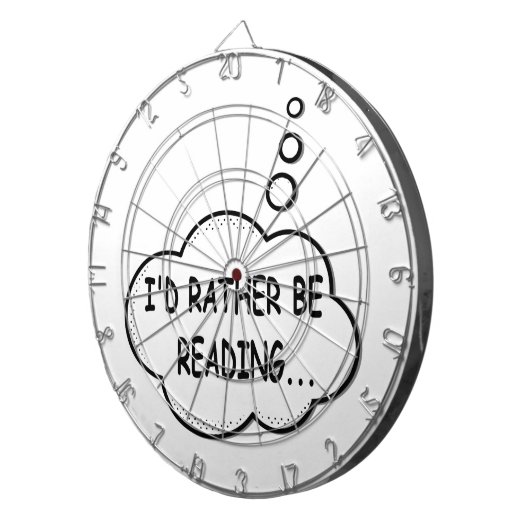 Ik zou liever lezen dartbord (Voorkant Rechts)