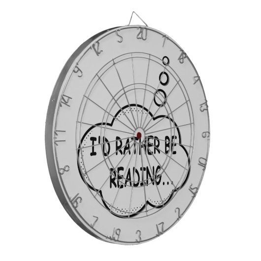 Ik zou liever lezen dartbord (Voorkant Links)