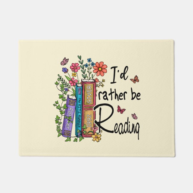 Ik zou liever lezen deurmat (Voorkant)