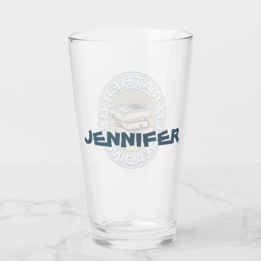 Ik zou liever lezen glas (Achterkant)