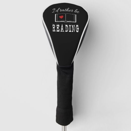 Ik zou liever lezen golfheadcover (Voorkant)
