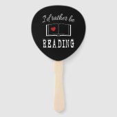 Ik zou liever lezen handwaaier (Achterkant)