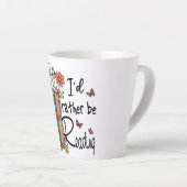 Ik zou liever lezen latte mok (Rechterhoek)