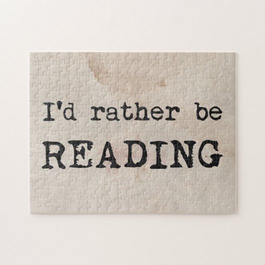 Ik zou liever lezen legpuzzel (Horizontaal)