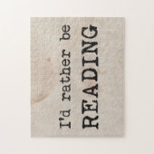 Ik zou liever lezen legpuzzel (Verticaal)