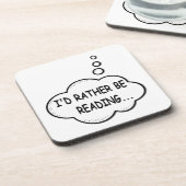 Ik zou liever lezen onderzetter (Linkerzijde)