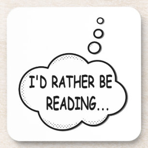 Ik zou liever lezen onderzetter