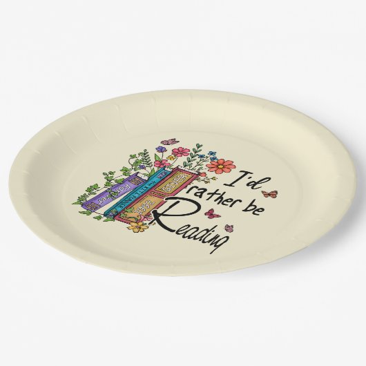 Ik zou liever lezen papieren bordje (Gekanteld)