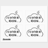 Ik zou liever lezen rechthoekige sticker (Vel)