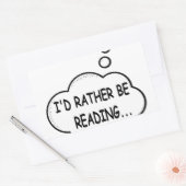 Ik zou liever lezen rechthoekige sticker (Envelop)