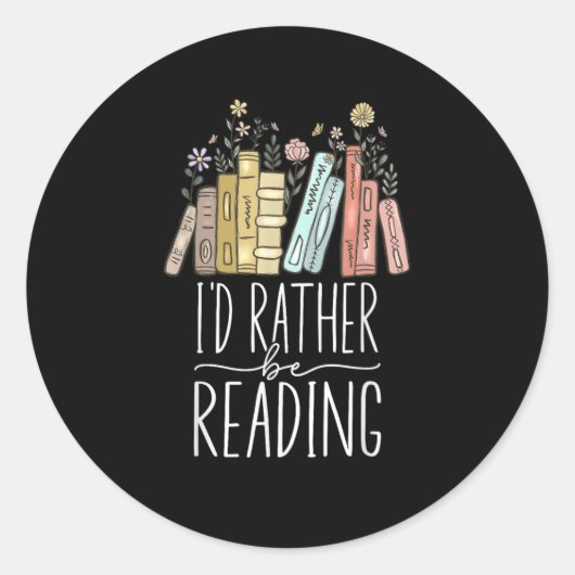 Ik zou liever lezen ronde sticker (Voorkant)