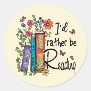 Ik zou liever lezen ronde sticker