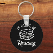 Ik zou liever lezen sleutelhanger (Voorkant)