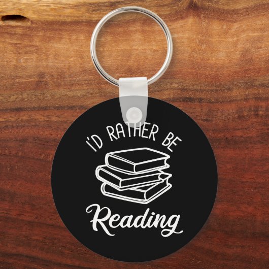 Ik zou liever lezen sleutelhanger (Voorkant)