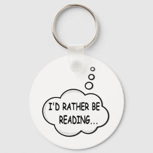 Ik zou liever lezen sleutelhanger