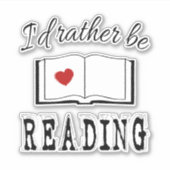 Ik zou liever lezen sticker (Voorkant)